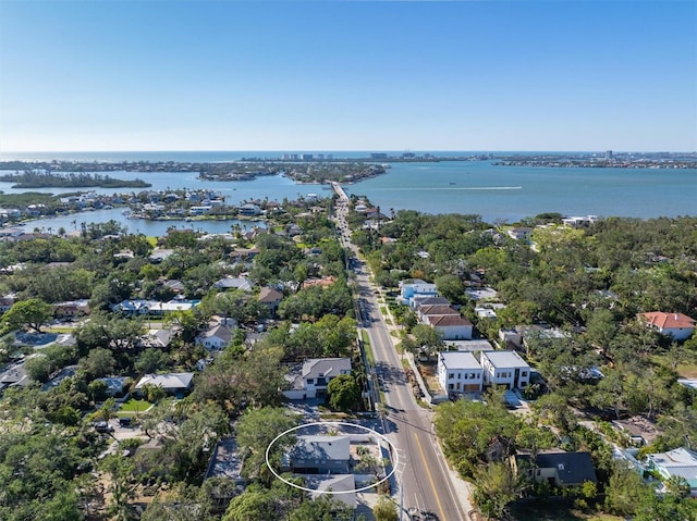 3511 Camino Real, Sarasota, FL 34239 - aerial perspective of suburban area featuring a nearby body of water
