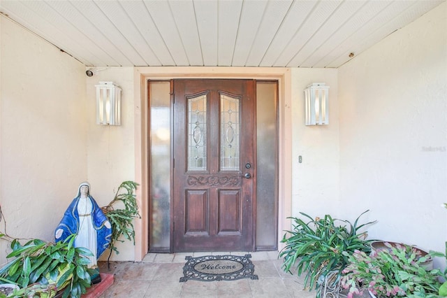 view of property entrance