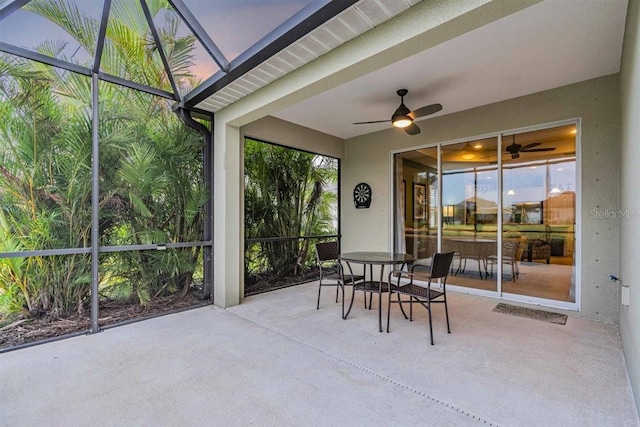 view of sunroom / solarium