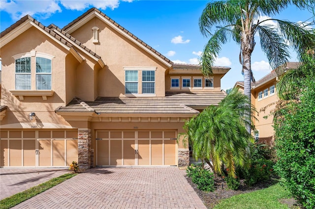 view of front of home featuring a garage