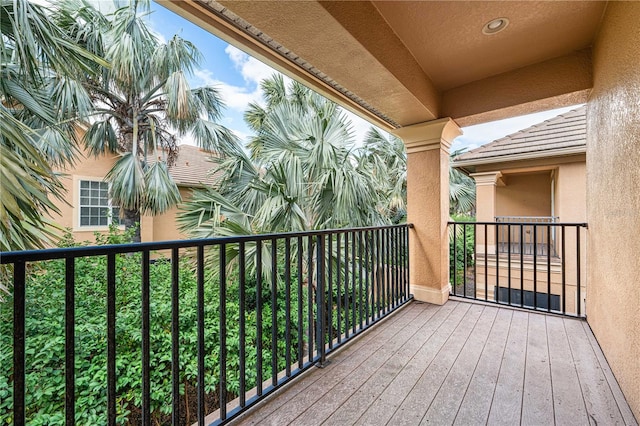 view of balcony