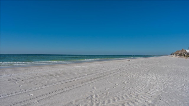 property view of water with a view of the beach