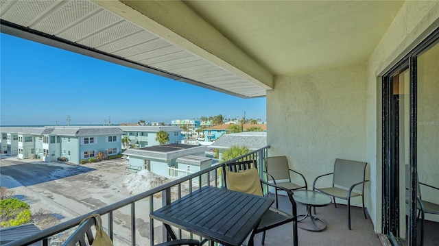 balcony featuring a residential view