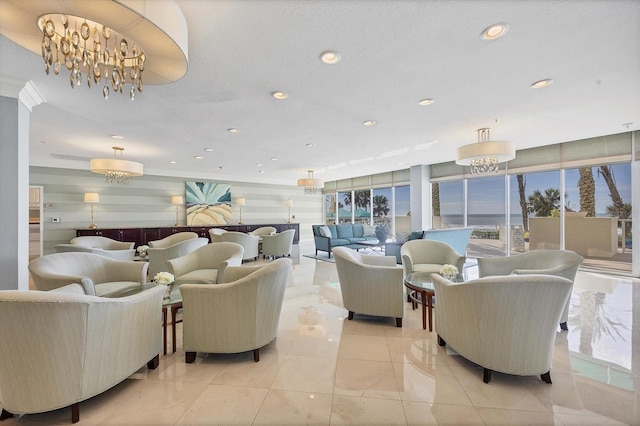 1800 Benjamin Franklin Dr Unit A304, Sarasota, FL 34236 - building lobby with recessed lighting