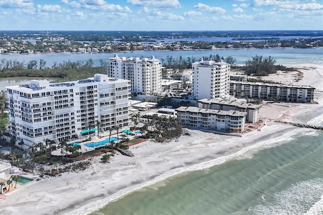 1800 Benjamin Franklin Dr Unit A304, Sarasota, FL 34236 - aerial view of unending shoreline and a pool