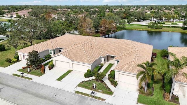4209 Cascade Falls Dr, Sarasota, FL 34243 - view from above of property featuring a nearby body of water