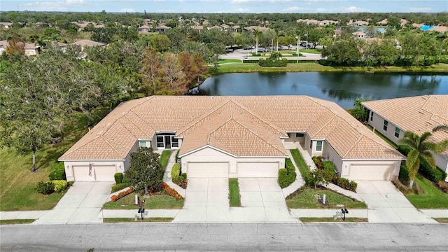 4209 Cascade Falls Dr, Sarasota, FL 34243 - aerial view of property and surrounding area featuring a nearby body of water