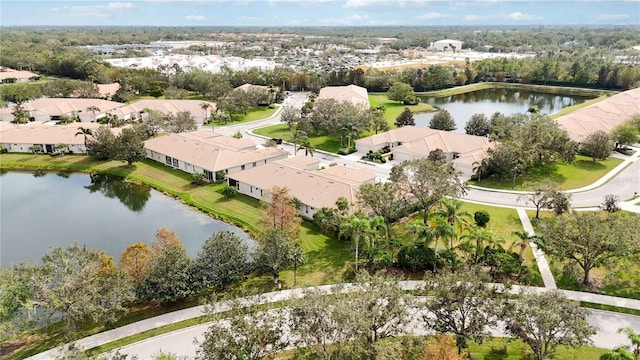 4209 Cascade Falls Dr, Sarasota, FL 34243 - aerial view of residential area with a nearby body of water