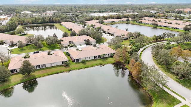 4209 Cascade Falls Dr, Sarasota, FL 34243 - aerial overview of property's location featuring a large body of water and nearby suburban area