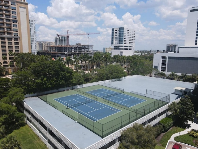 view of tennis court