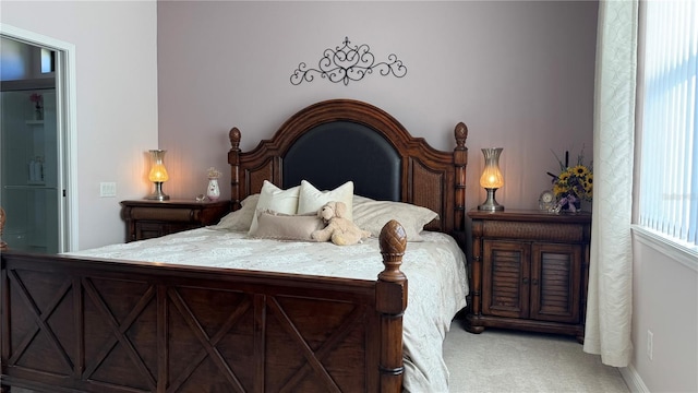 bedroom featuring carpet flooring