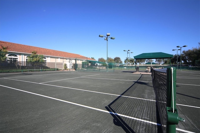 view of tennis court