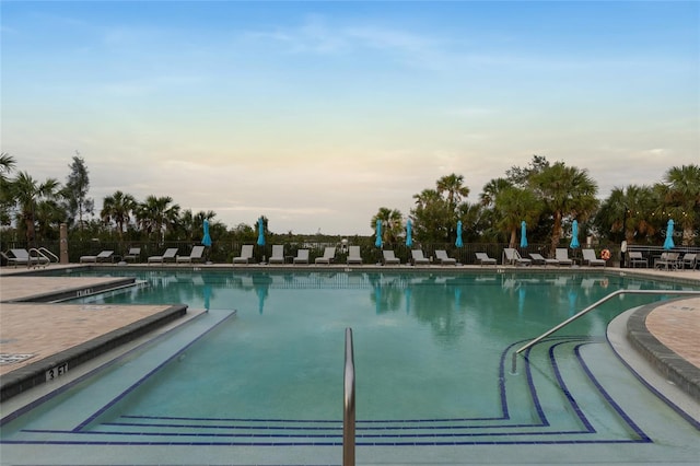 view of pool with a patio area