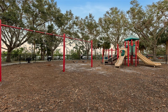 view of playground at dusk