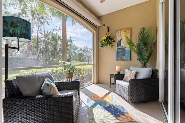 view of sunroom / solarium