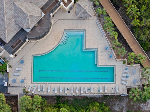 birds eye view of property