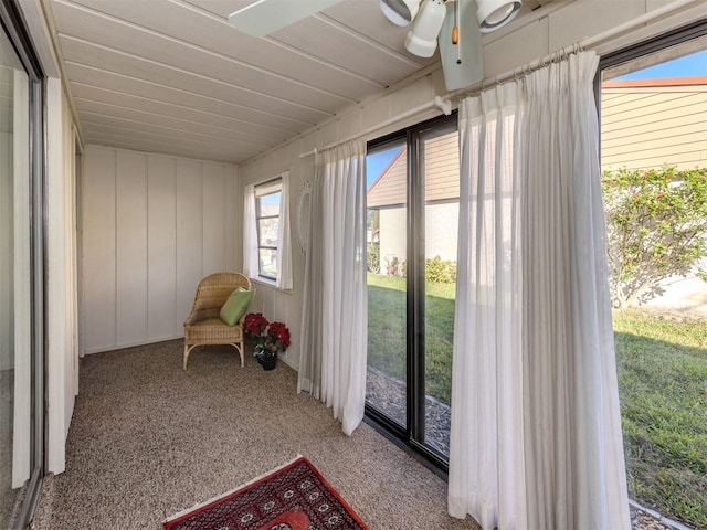 view of sunroom