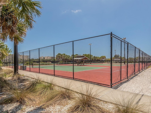 view of tennis court