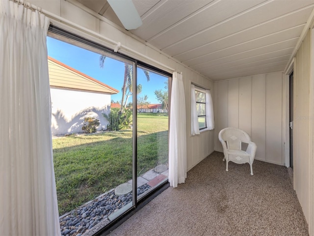 view of sunroom / solarium