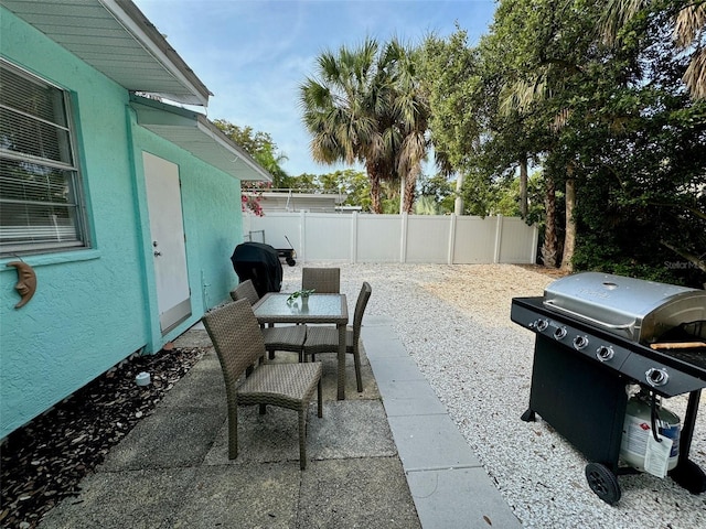 view of patio / terrace featuring area for grilling