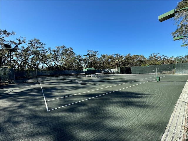 view of tennis court