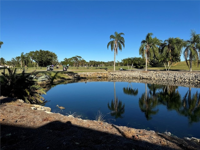 view of water feature