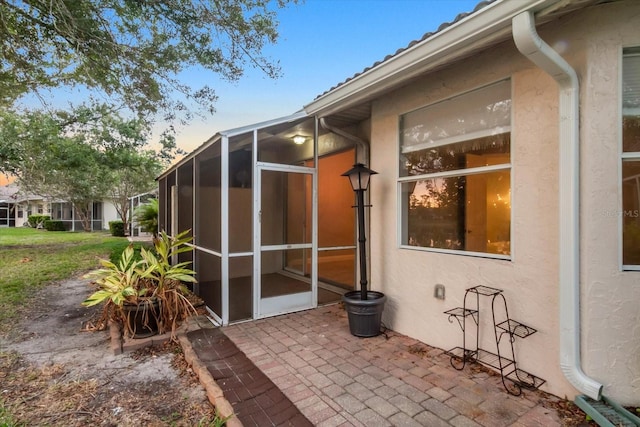 exterior space with a patio area