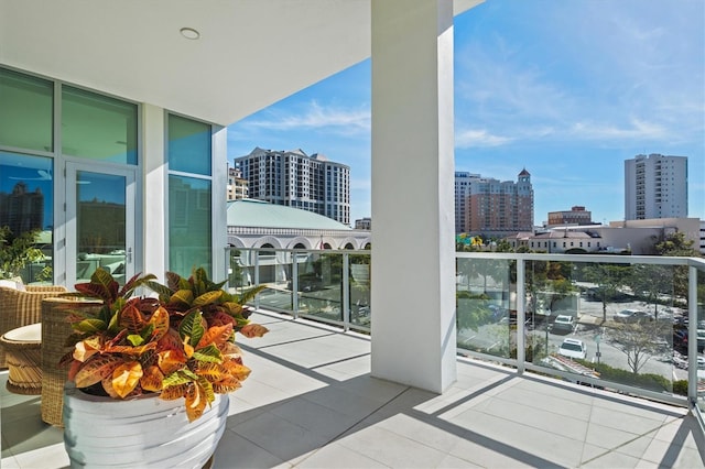 view of balcony