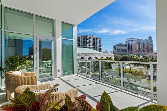1335 2nd St Unit 301, Sarasota, FL 34236 - balcony featuring a view of city