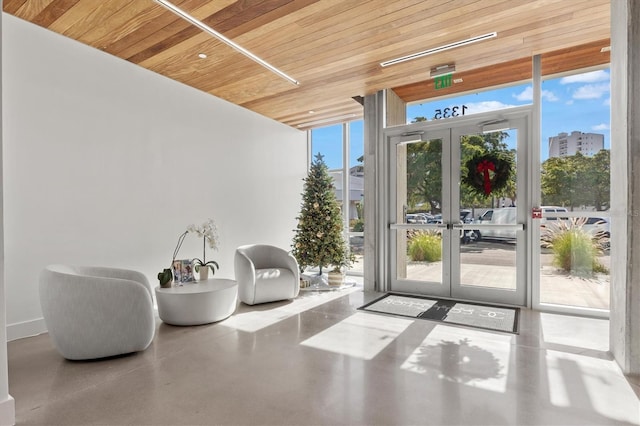 1335 2nd St Unit 301, Sarasota, FL 34236 - building lobby with wood ceiling