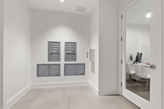 1335 2nd St Unit 301, Sarasota, FL 34236 - corridor with an office area and mail area