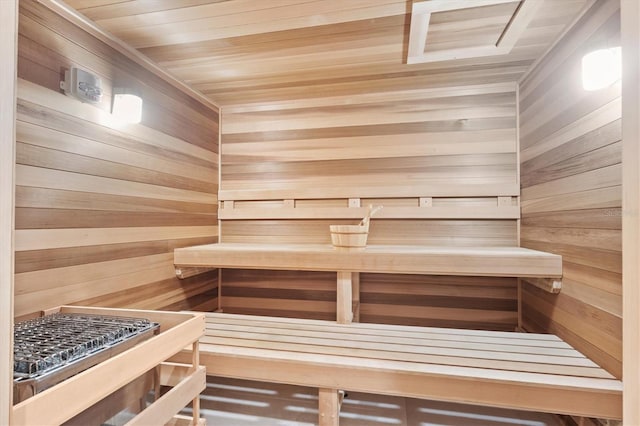 1335 2nd St Unit 301, Sarasota, FL 34236 - sauna / steam room featuring wood walls and wooden ceiling