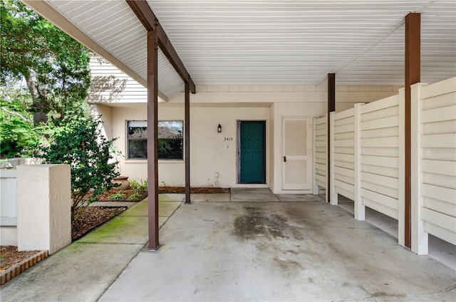 view of patio / terrace with fence