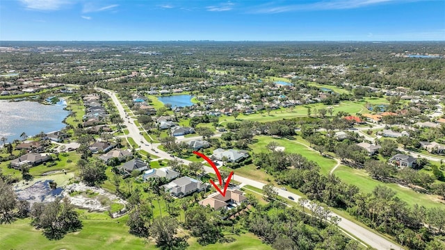 7003 River Club Blvd, Bradenton, FL 34202 - view of property location featuring a large body of water, nearby suburban area, and a local golf course