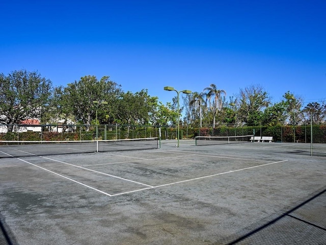 view of tennis court