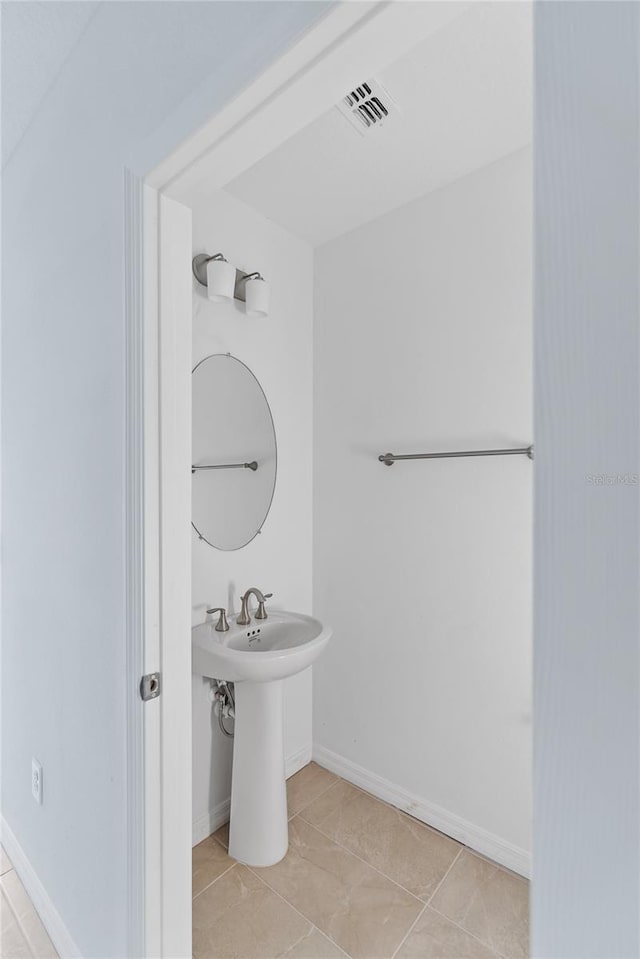 bathroom featuring tile patterned floors