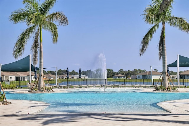 view of pool