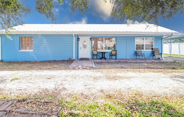 view of back of property