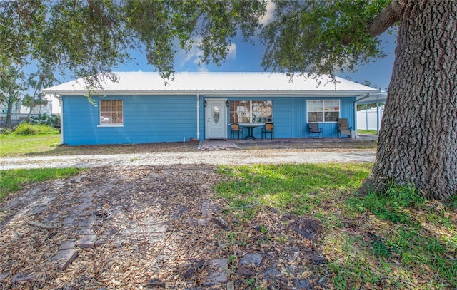 view of ranch-style home