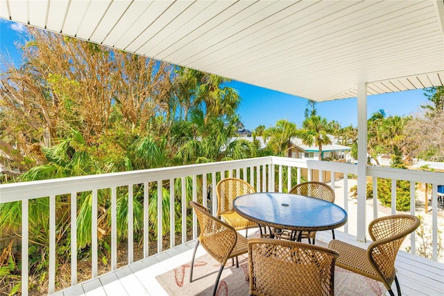 view of balcony