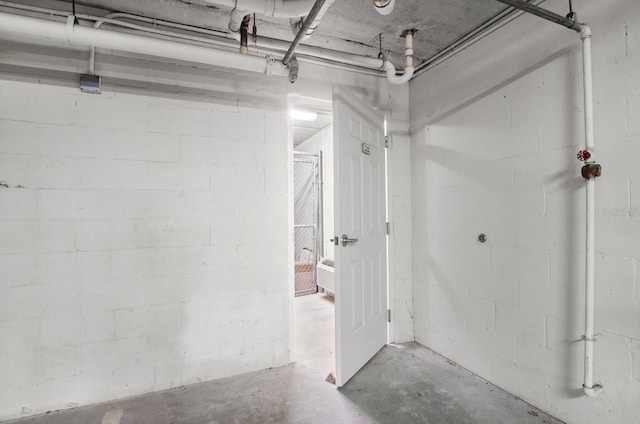 5209 Manorwood Dr Unit 3A, Sarasota, FL 34235 - basement with concrete block wall