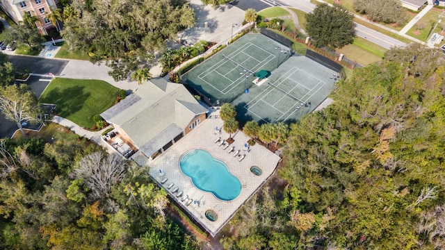 5209 Manorwood Dr Unit 3A, Sarasota, FL 34235 - aerial view of property and surrounding area featuring a pool