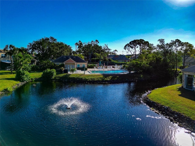 view of water feature