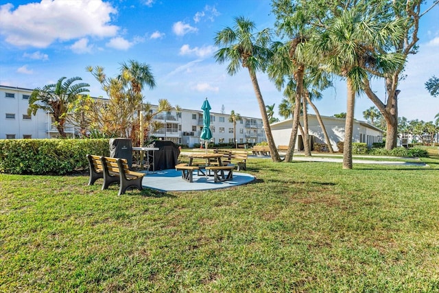 5902 Garden Ln Unit A24, Bradenton, FL 34207 - view of green lawn featuring a patio and a residential view