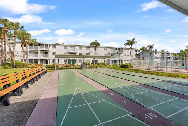 5902 Garden Ln Unit A24, Bradenton, FL 34207 - view of community featuring shuffleboard and a residential view