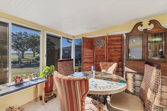 view of sunroom / solarium