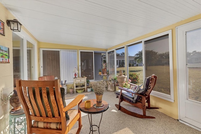 sunroom / solarium with a wealth of natural light