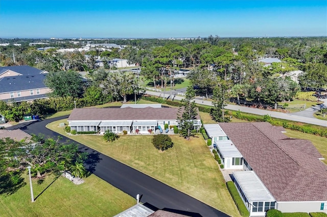 aerial view featuring a residential view