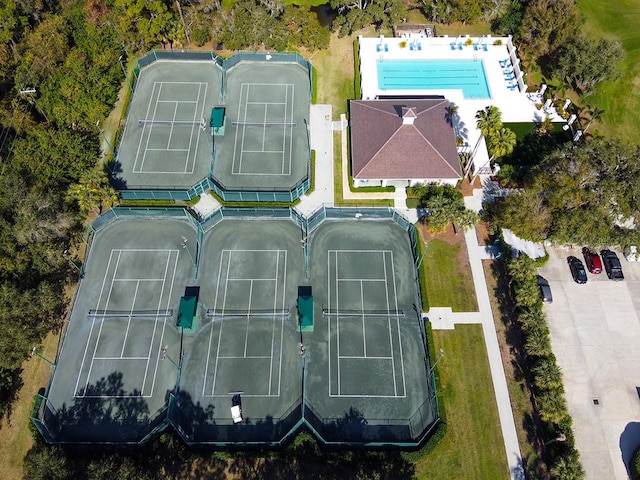 birds eye view of property