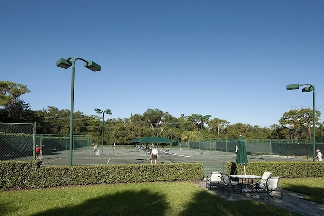 view of sport court